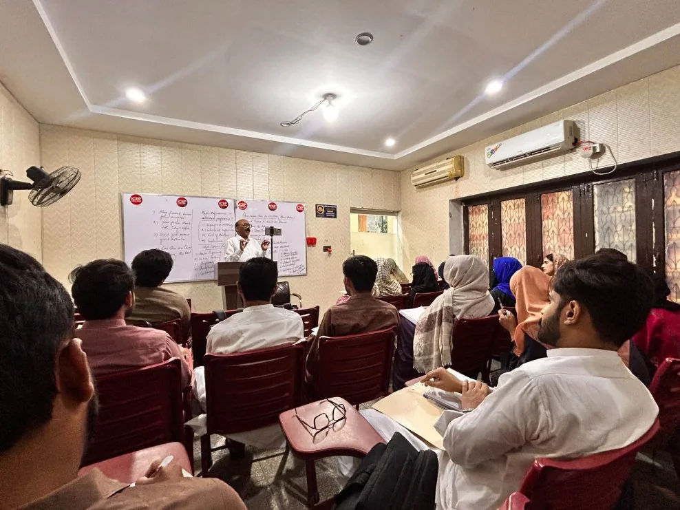 ICEP Classroom Morning CSS batch in a classroom at ICEP Lahore