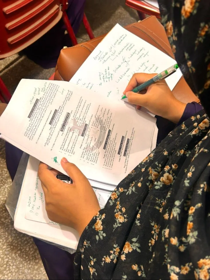 ICEP Classroom CSS aspirant making detailed notes during a lecture at ICEP